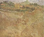 Vincent Van Gogh Wheat Fields with Auvers in the Background (nn04) oil on canvas